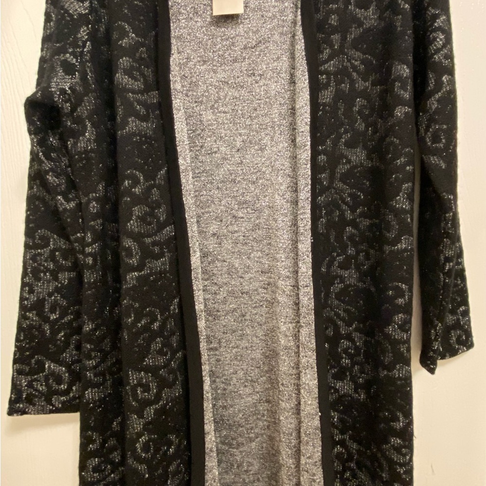 Elegant Black and Gray Women's Sweater